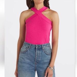 Nine Birtton Women's Pink Halter Top